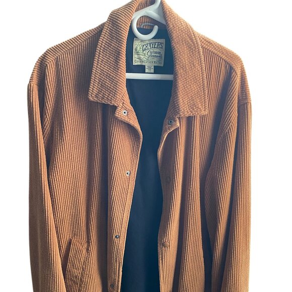 Grayers Brown Corduroy Snap Button Jacket - Picture 1 of 8